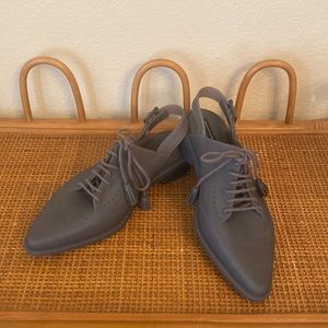 RARE!! Melissa collab wingtip slingback mules